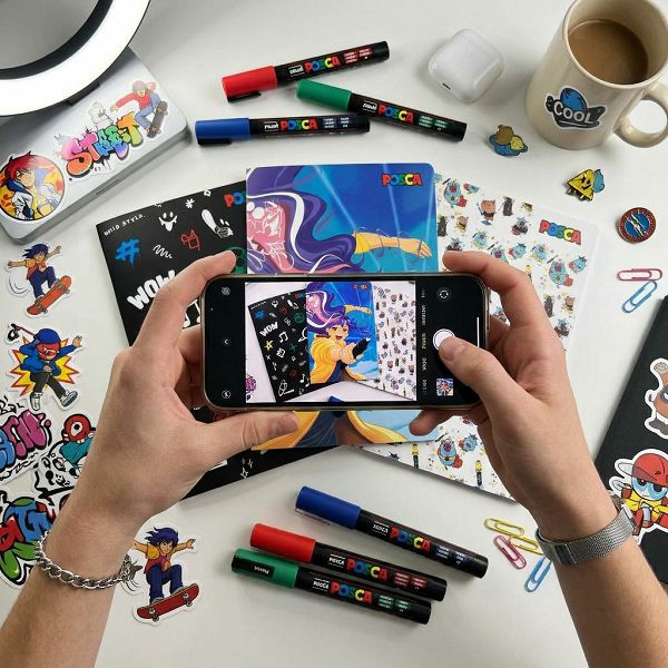 Bilježnica Posca crte 1211640909