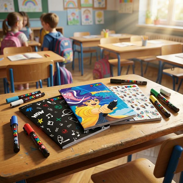 Bilježnica Posca crte 1211640909