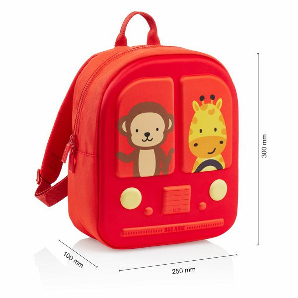 Ruksak mini Miquelrius 1 odjeljak Bus Stop crveni 10L MR19390