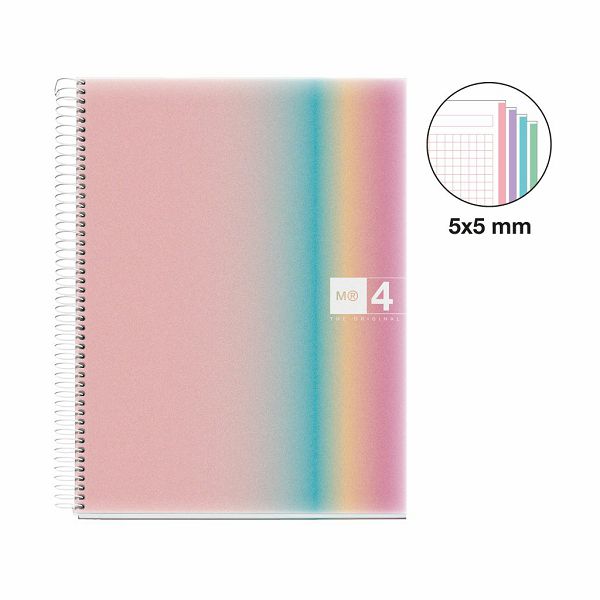 Kolegij blok Miquelrius A4 70g 120L spiralni kocke Aurora West Bay MR4081