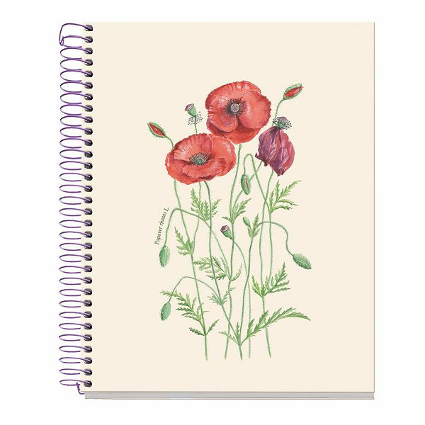 Kolegij blok Miquelrius A5 90g 80L spiralni kocke Entredos Papaver Rhoedas MR4505