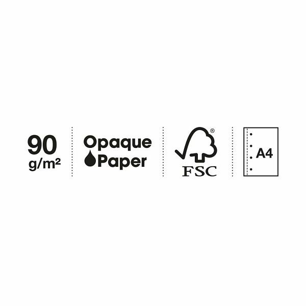 Kolegij blok Miquelrius A4 90g 80L spiralni crte Emotions Black MR4375