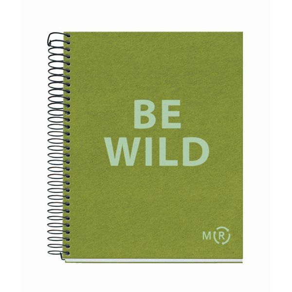 Kolegij blok Miquelrius A5 90g 80L spiralni crte Eco Olive MR46908