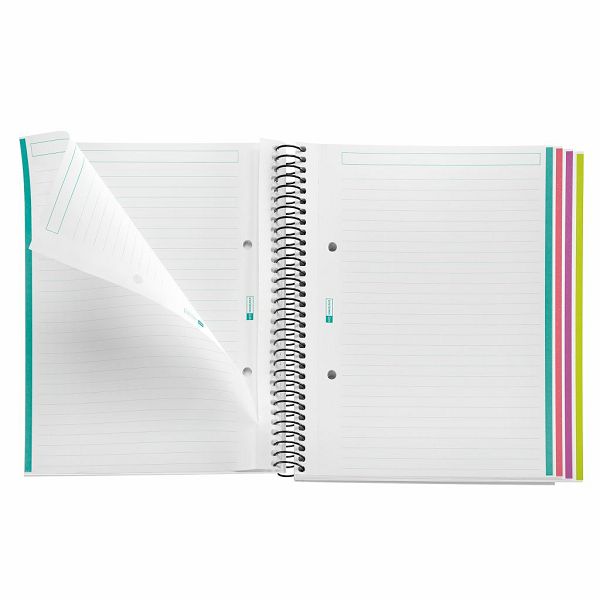 Kolegij blok Miquelrius A5 70g 120L spiralni crte Aurora Iceland MR4253