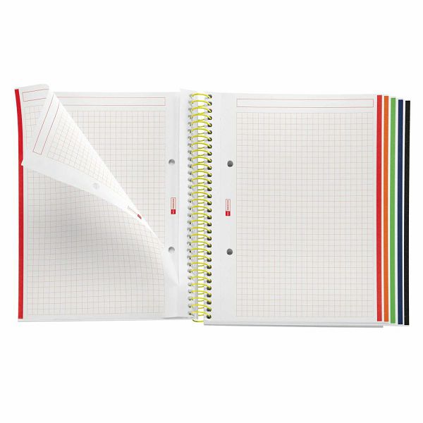 Kolegij blok Miquelrius A5 90g 120L spiralni crte Emotions Lime MR49952