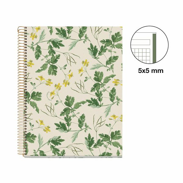 Kolegij blok Miquelrius A4 90g 80L spiralni kocke Entredos Chelindonium MR4498