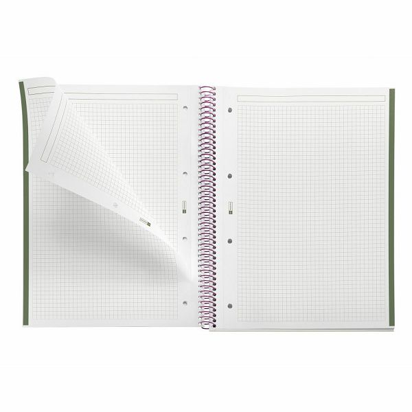 Kolegij blok Miquelrius A4 90g 80L spiralni kocke Entredos Papaver Rhoedas MR4500