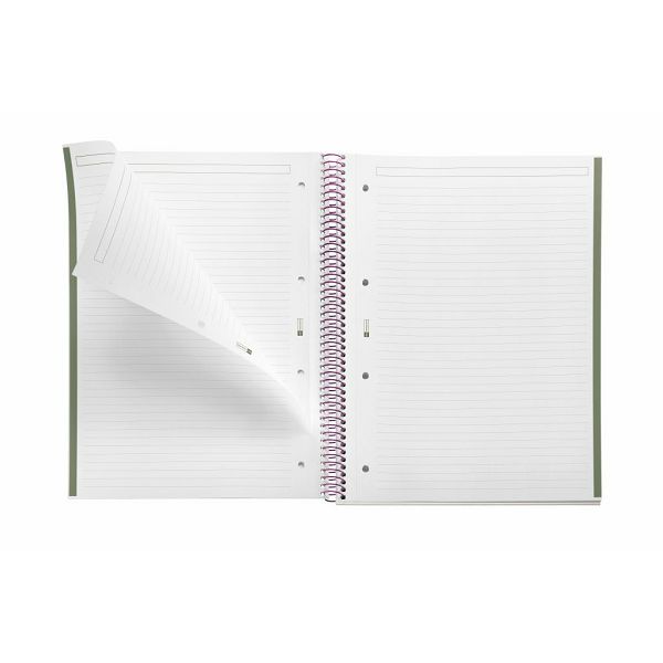 Kolegij blok Miquelrius A4 90g 80L spiralni crte Entredos Papaver Rhoedas MR4501