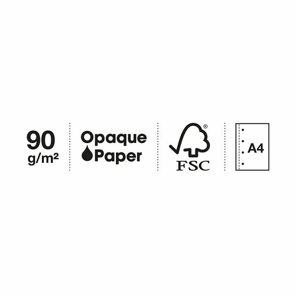 Kolegij blok Miquelrius A4 90g 80L spiralni crte Entredos Papaver Rhoedas MR4501