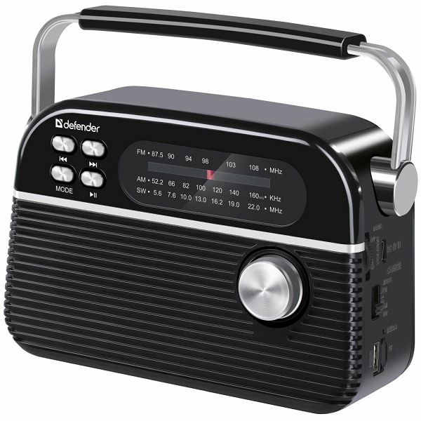 Radioprijemnik Defender Vega, prijenosni bežični, FM/AM/SW, BT, RMS 5W