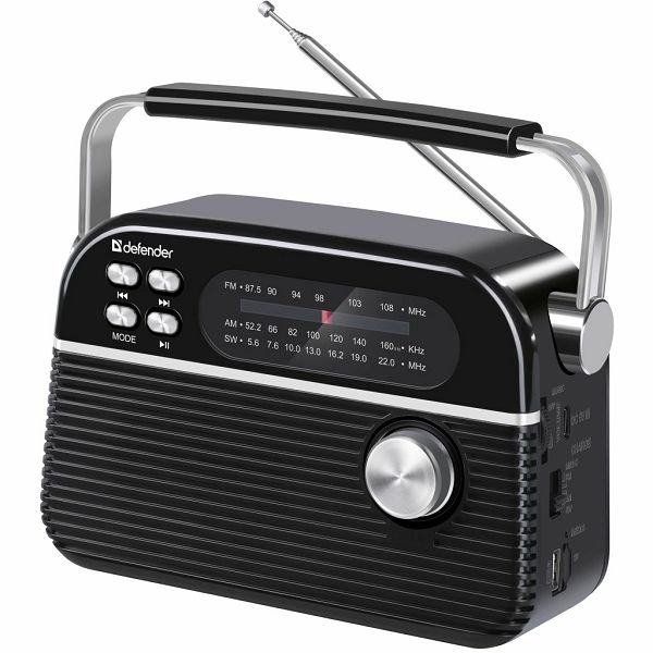 Radioprijemnik Defender Vega, prijenosni bežični, FM/AM/SW, BT, RMS 5W