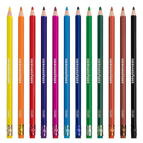 BOJICE drvene EBERHARD FABER Colori s gumicom 12/1 148177