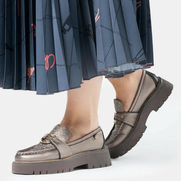 CIPELE MOKASINE ANEKKE Towanda,zlatne vel.37 41373-788