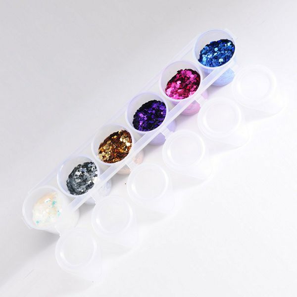 GLITTER PRAH šljokice, za kožu i kosu, Glamour 6 x 130 ml, Haza 989632