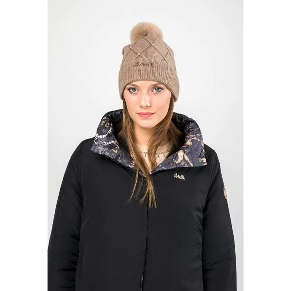 KAPA ANEKKE pletena,bež,s detaljima 41481-323