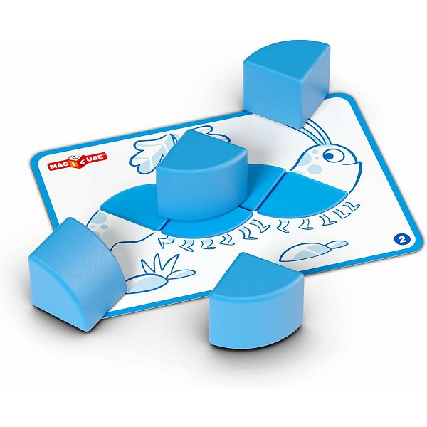 KOCKE MAGNETNE Geomag + kartice Magicube 16kom 003076