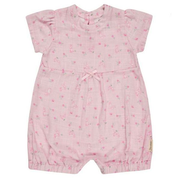 KOMBINEZON STERNTALER za bebe, kratki rukavi,vel.74, puderasto ružičasta 308720