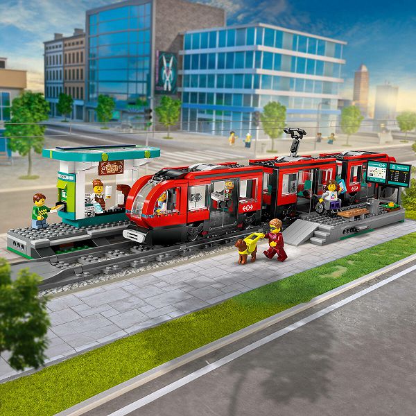 LEGO KOCKE City Tramvajska stanica u centru 60423, 7+god.