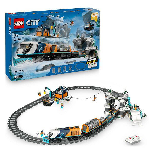 LEGO KOCKE City Vlak Polar Express za istraživanje Arktika 60470, 7+god.