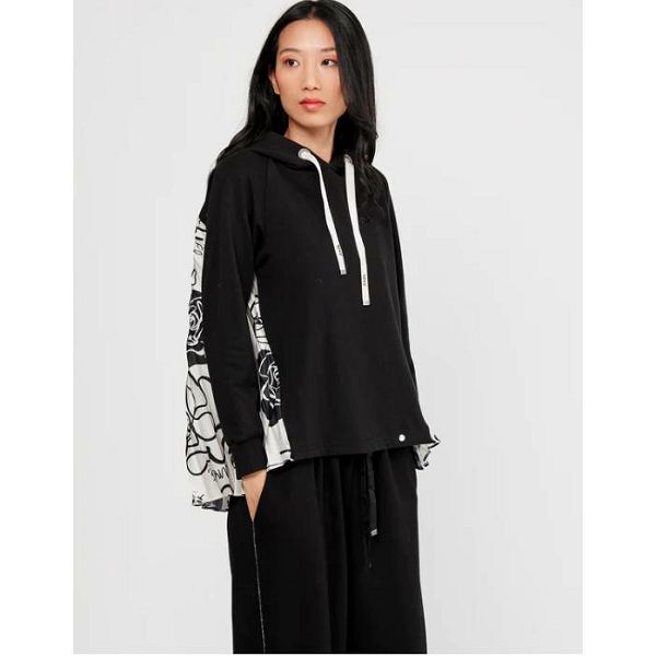 MAJICA ANEKKE s kapiljačom,crna vel.L 41280-527