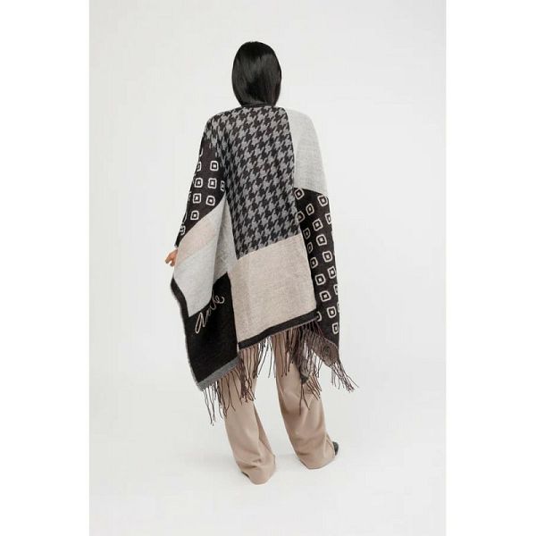 PONČO ANEKKE crno-bež 41284-033