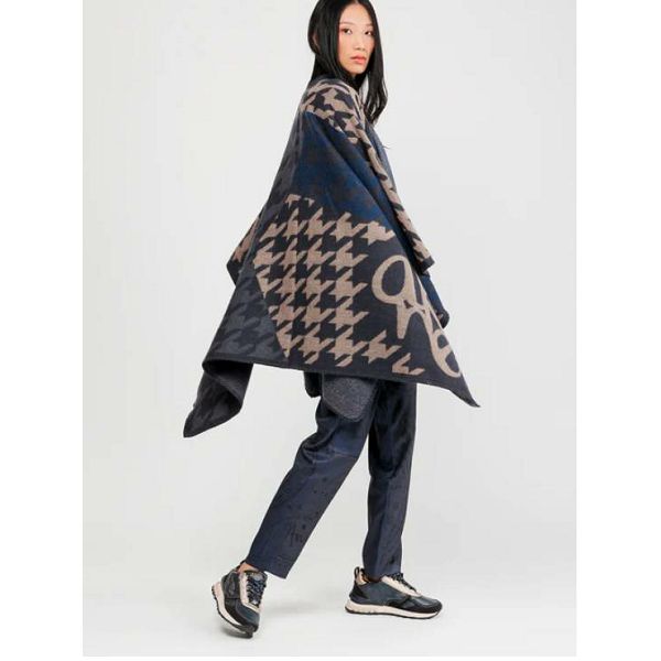 PONČO ANEKKE plavo-bež 41284-002