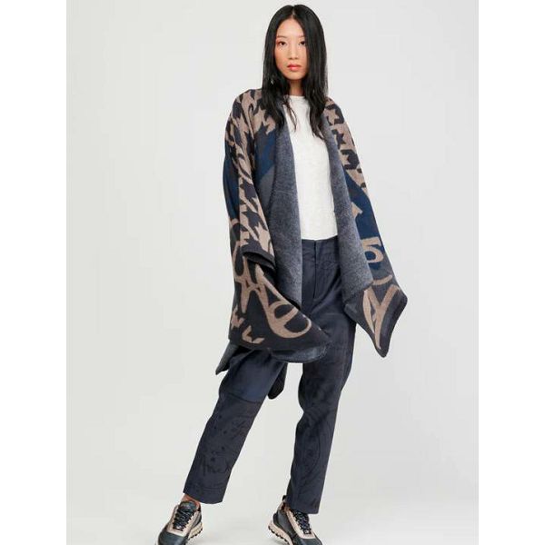 PONČO ANEKKE plavo-bež 41284-002