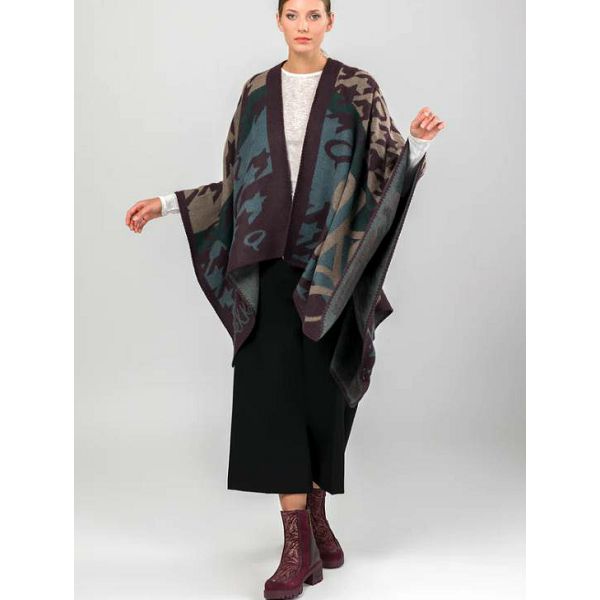 PONČO ANEKKE plavo-ljubičasti 41284-003