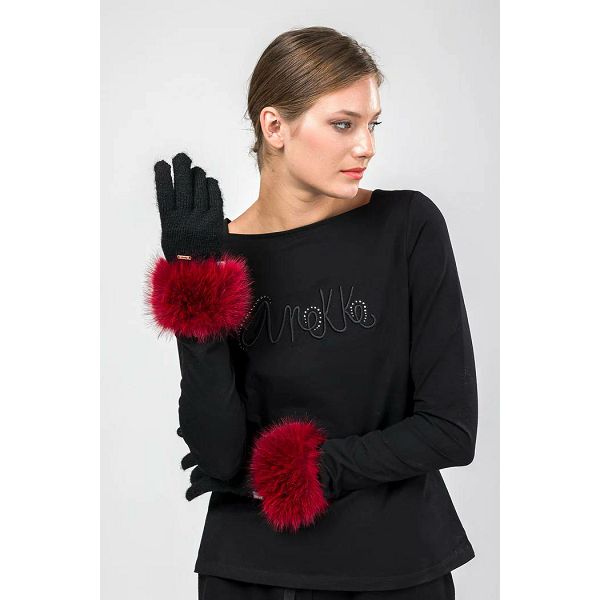RUKAVICE ANEKKE crno-crvene 41482-071