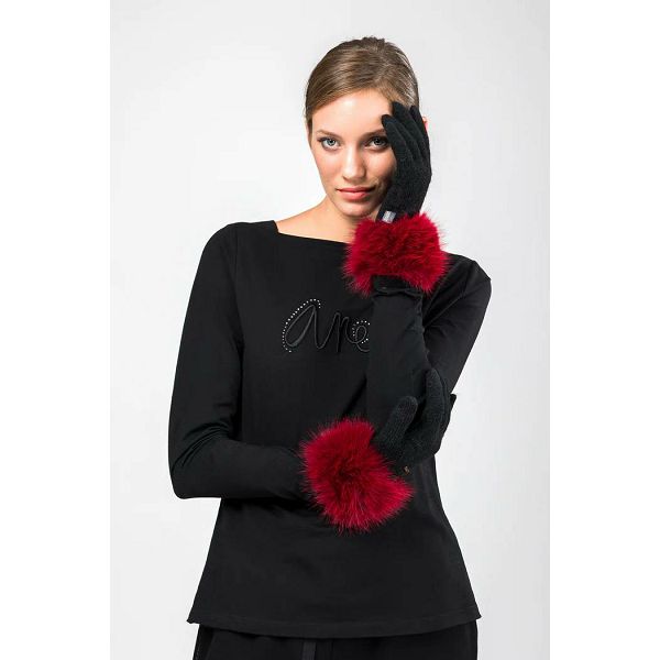 RUKAVICE ANEKKE crno-crvene 41482-071