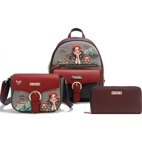 RUKSAK NIKKY SET+torba+novčanik Eiffel Dreams NK13014 169313