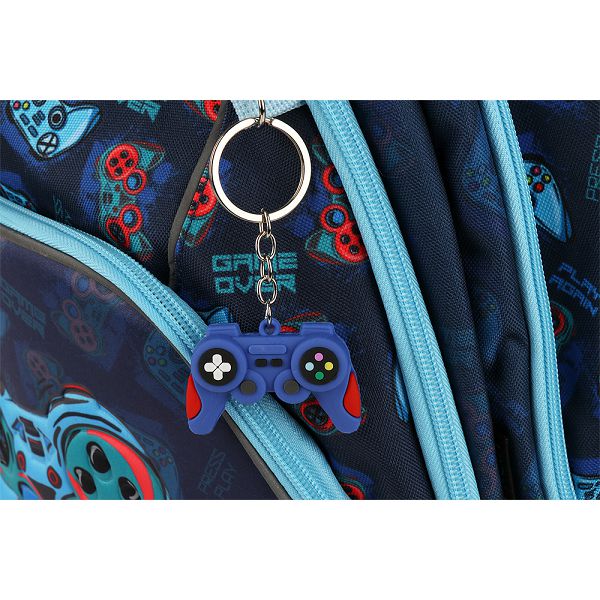 RUKSAK STREET Console ergonomski, tvrdo dno +  pernica +  boca za piće 080224