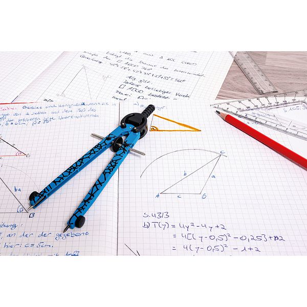 ŠESTAR EBERHARD FABER+mine, pvc kutai, neon plavi 717021