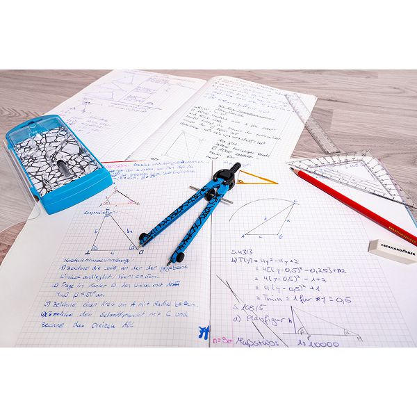 ŠESTAR EBERHARD FABER+mine, pvc kutai, neon plavi 717021