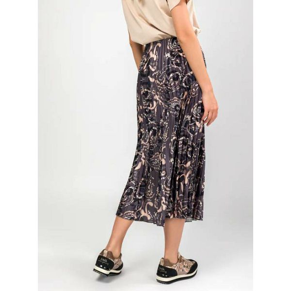 SUKNJA ANEKKE siva,plisirana, s printom vel.L/XL 41277-211