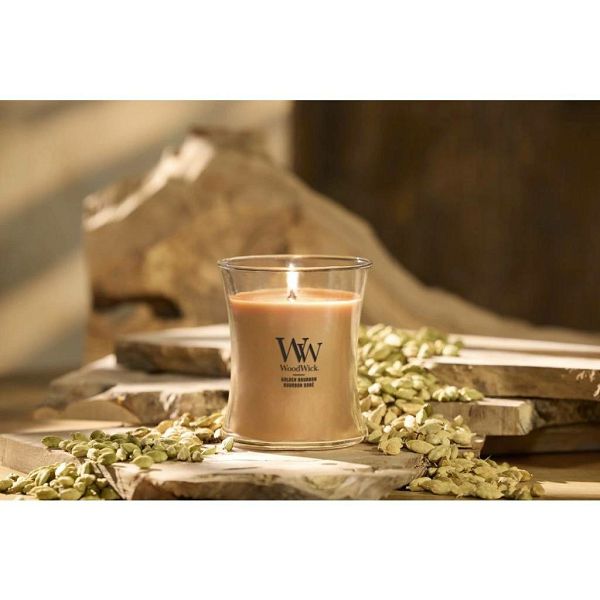 SVIJEĆA MIRISNA WoodWick Classic Medium Golden Bourbon 2654079E (gori 100 sati)