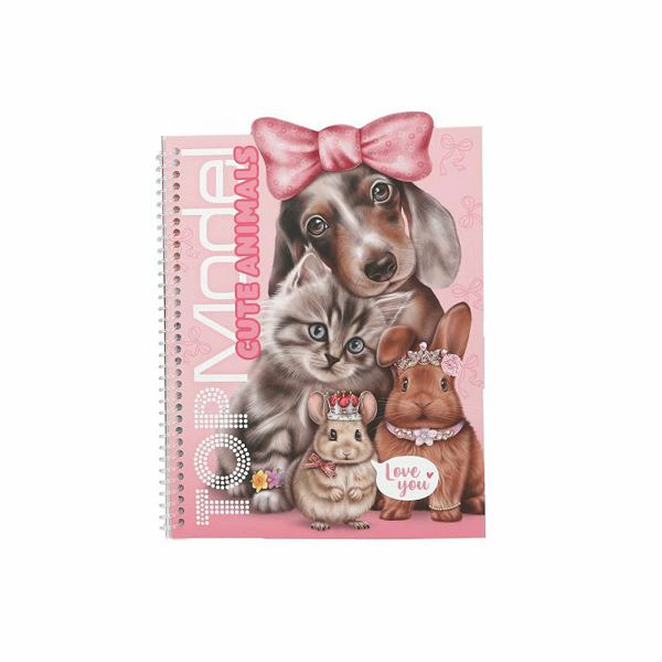 TOP MODEL BOJANKA sa naljepnicama, kreativna Dress Me Up Cute Animals 710316