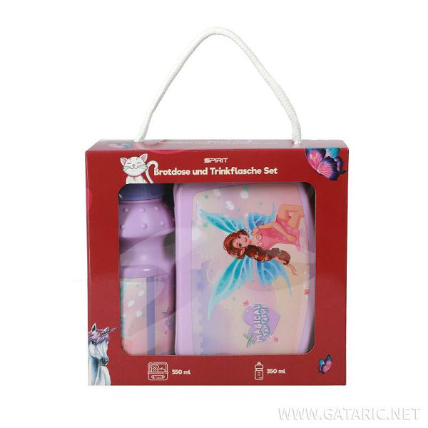 UŽINA SET SPIRIT kutija + boca za piće 600001 Fairy