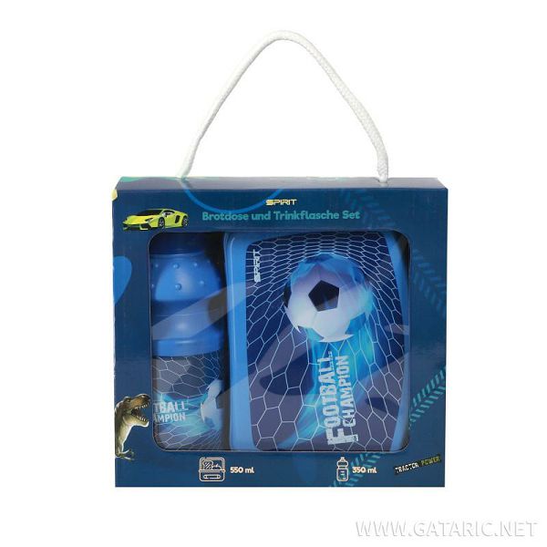 UŽINA SET SPIRIT kutija + boca za piće 600004 Football